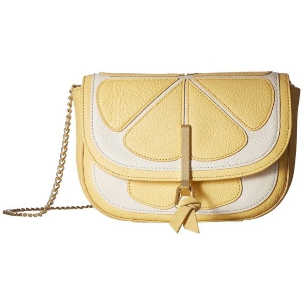 Vera Bradley Leather Lemon Crossbody Bag